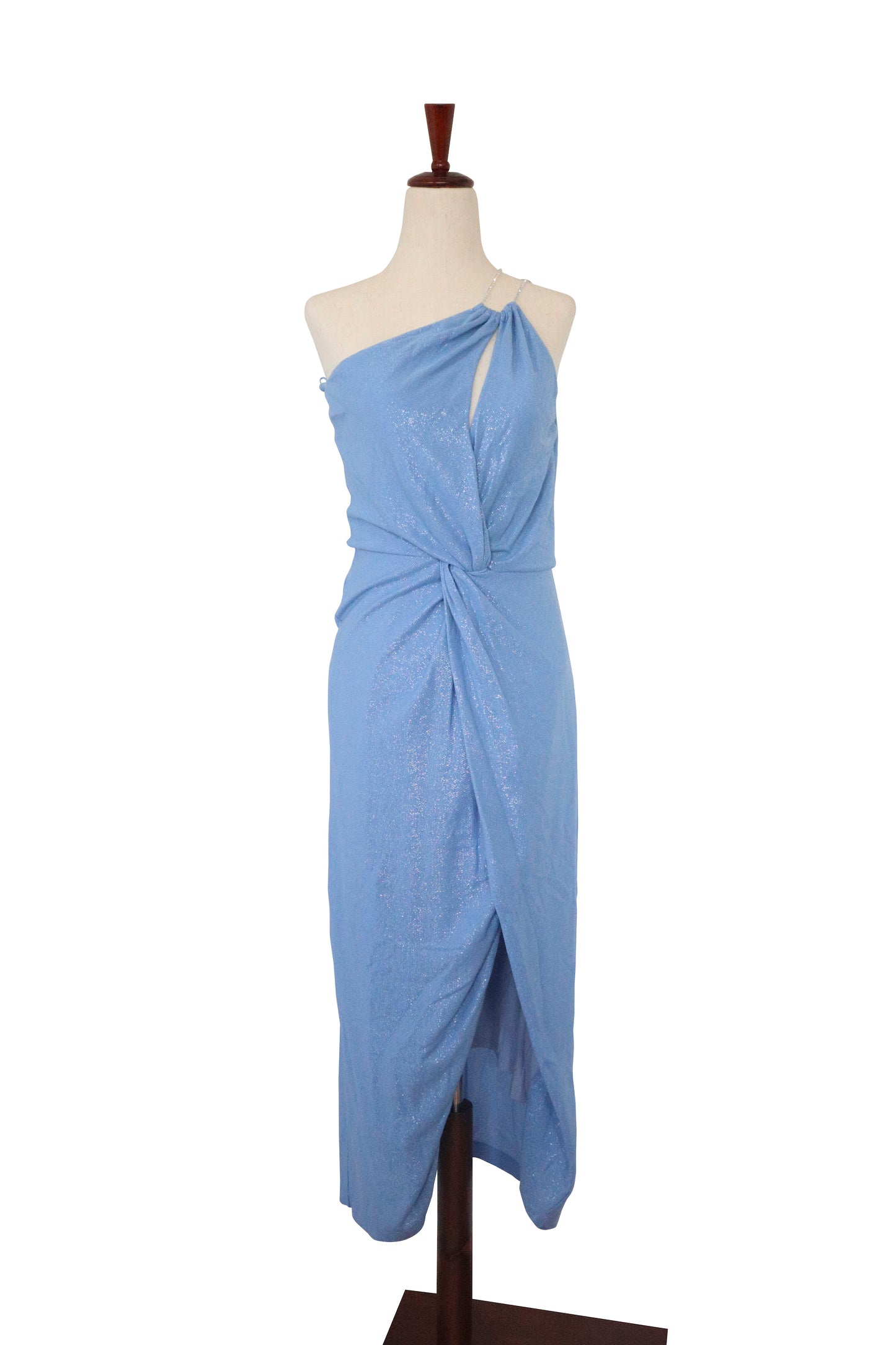 MICHELLE MASON - Light Blue Shimmer Dress W/ TAGS - Size M
