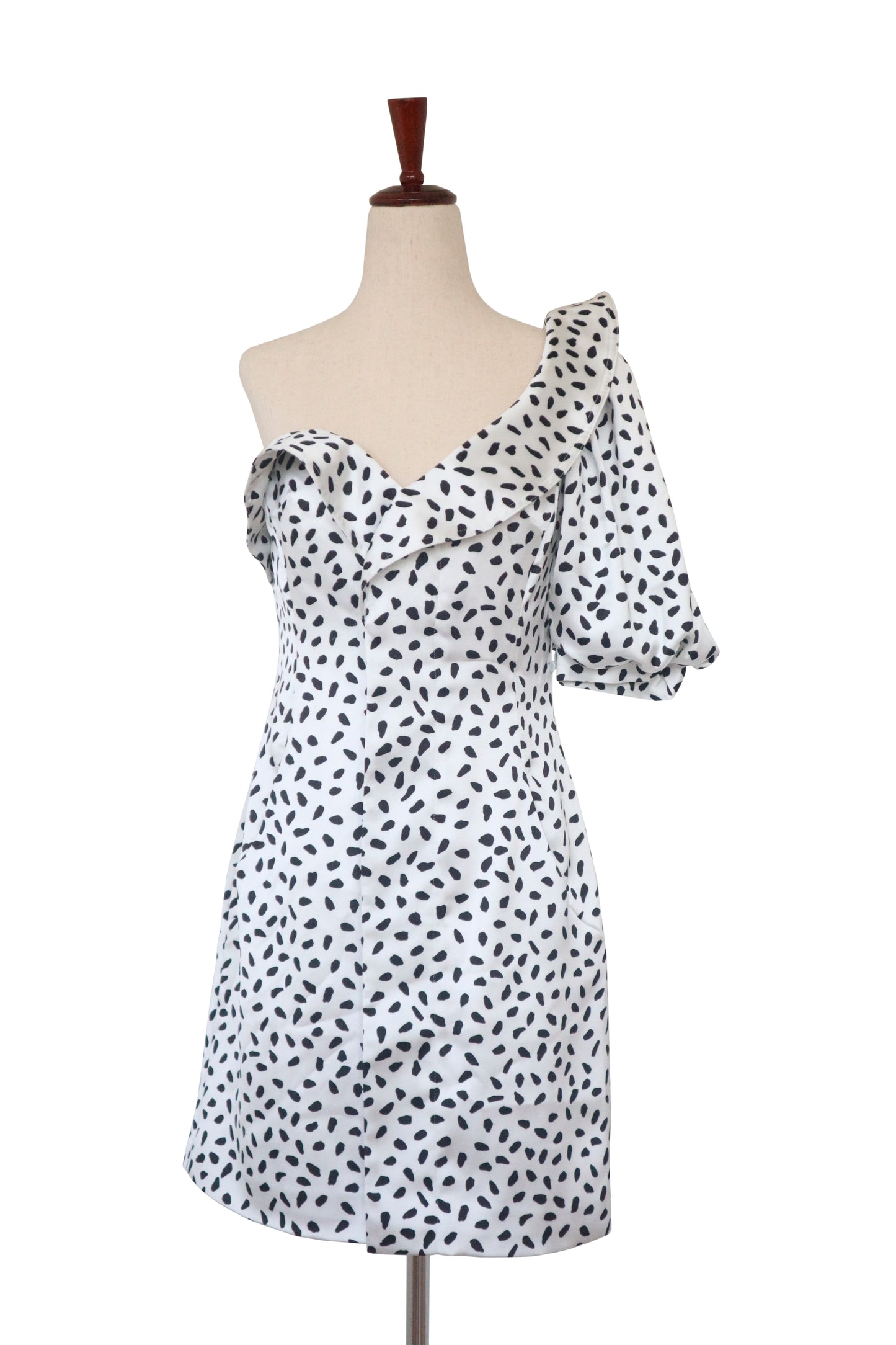 SELF PORTRAIT - Dalmatian One Shoulder Dress - US 6