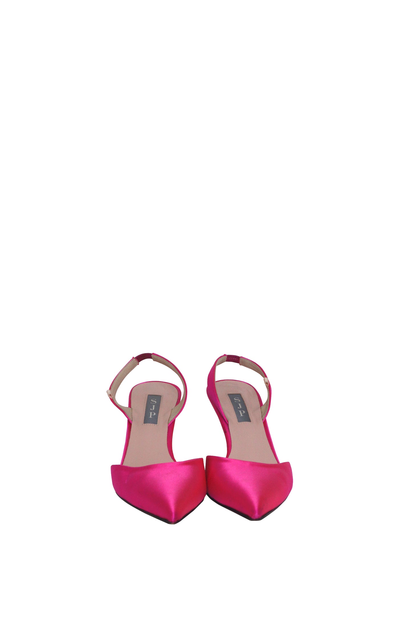 SJP - Pink Satin Heels - Size 37.5