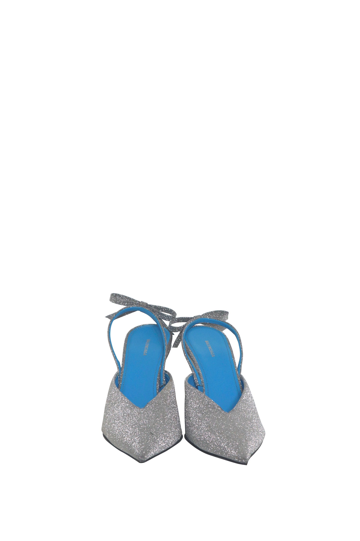 BALENCIAGA - Glitter Kitten Heels - Size 37.5