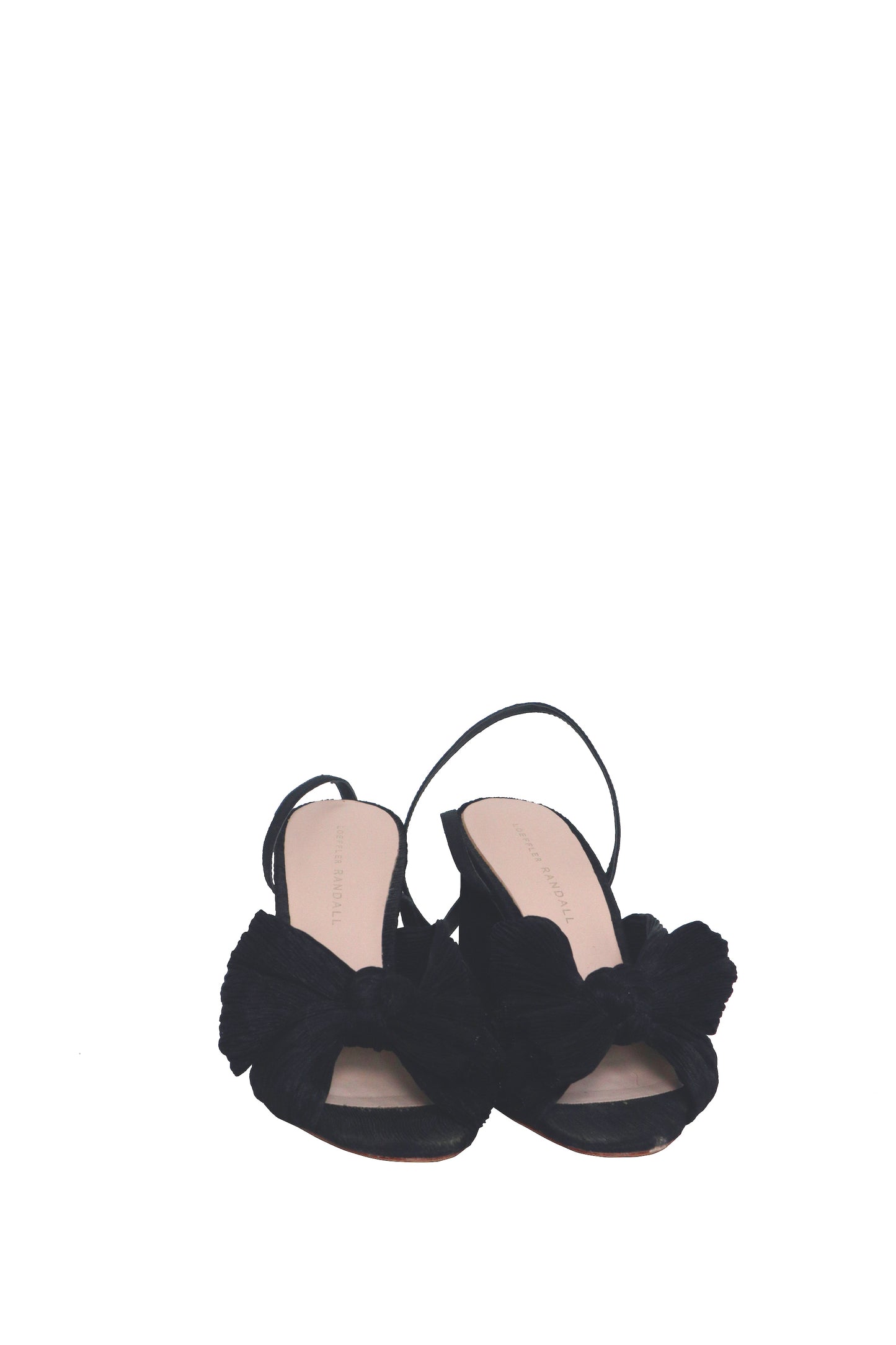 LOEFFLER RANDALL - Black Strappy Bow Sandal - Size 37.5