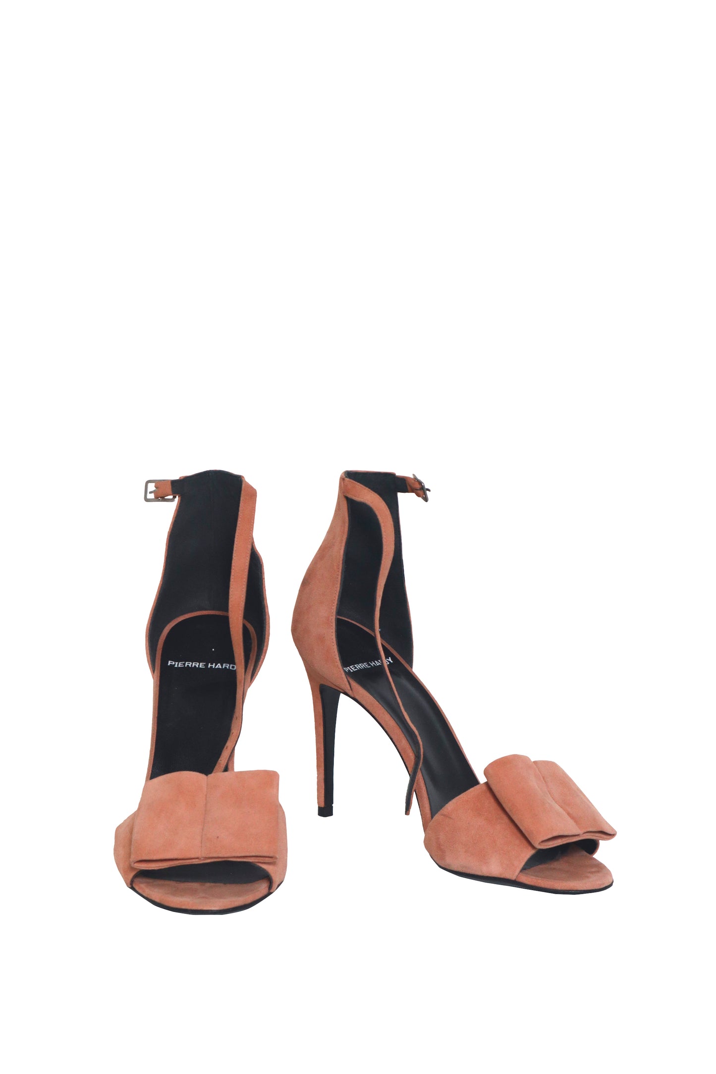 PIERRE HARDY - Peach Suede Heels - Size 37.5