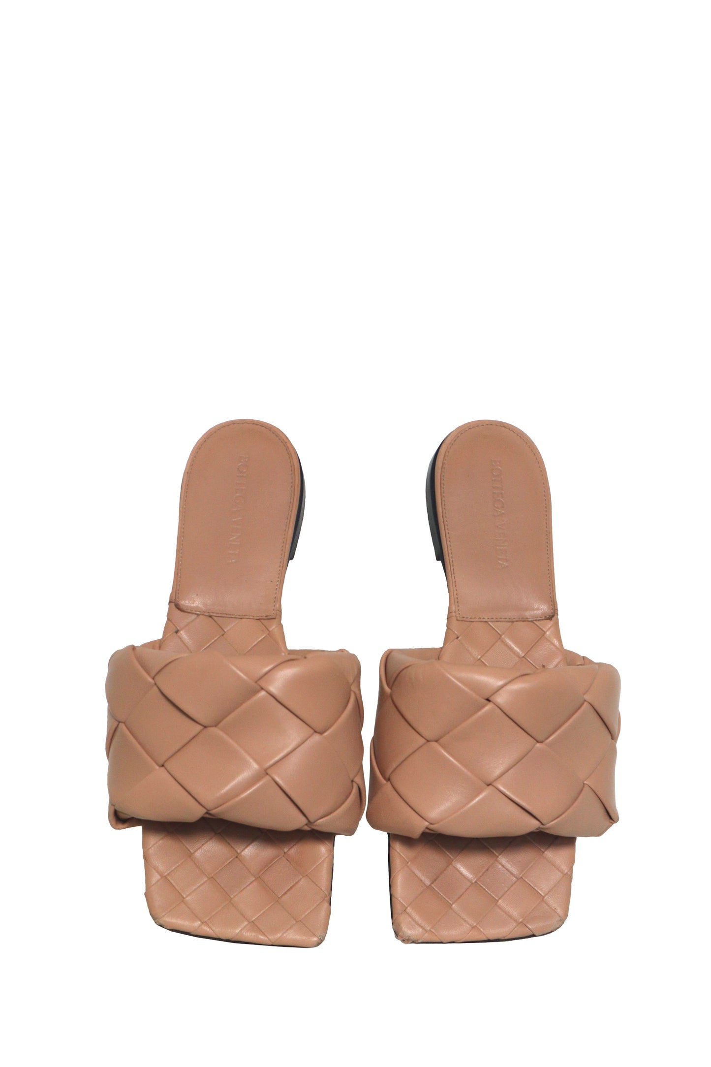 BOTTEGA VANETA - Nude Slides - Size 38