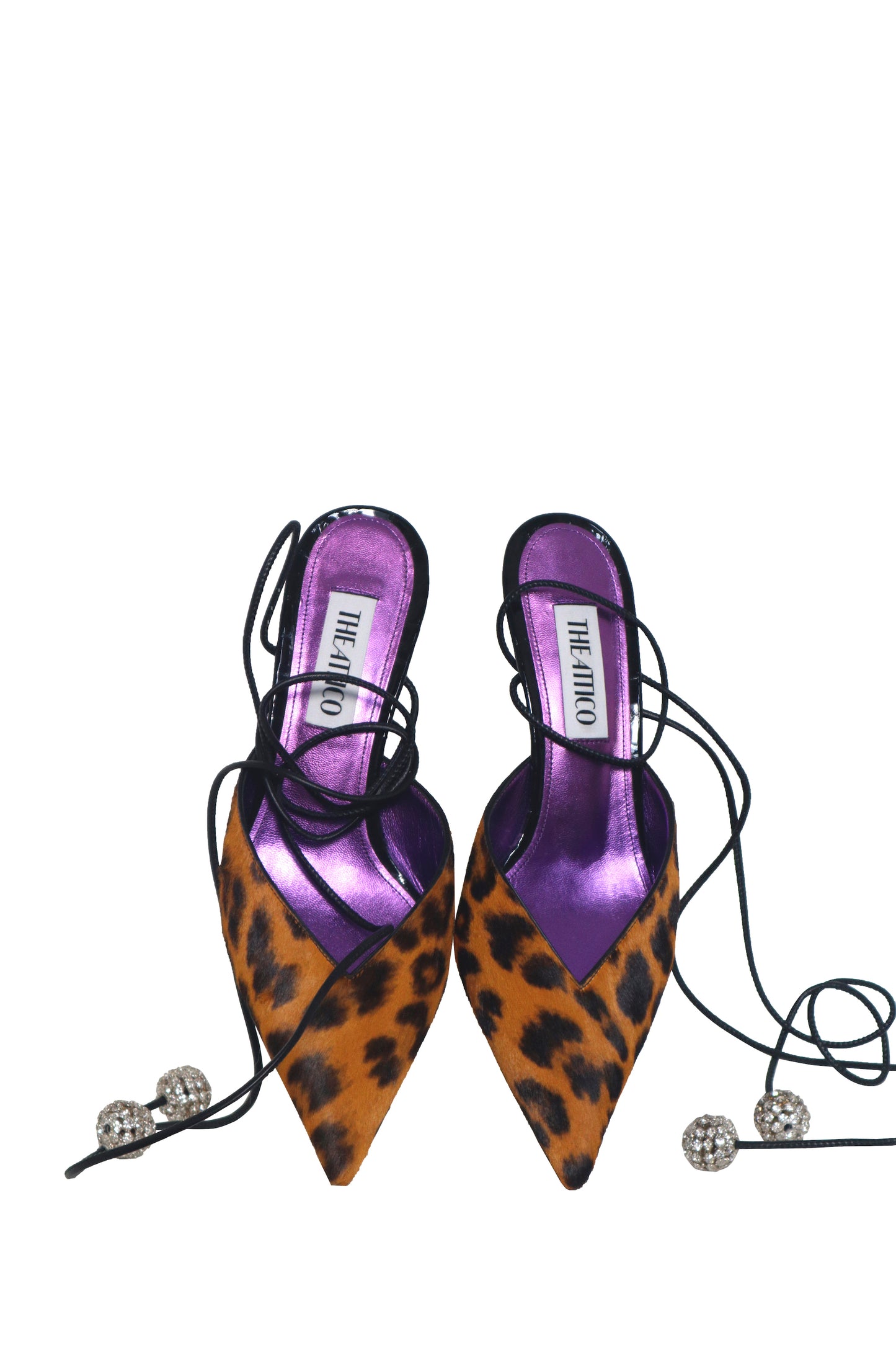 THE ATTICO - Leopard Kitten Heels - Size 37.5
