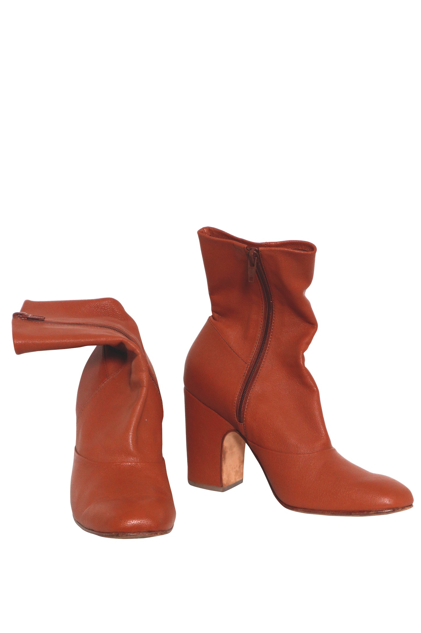 RACHEL COMEY - Cognac Booties - Size 7.5