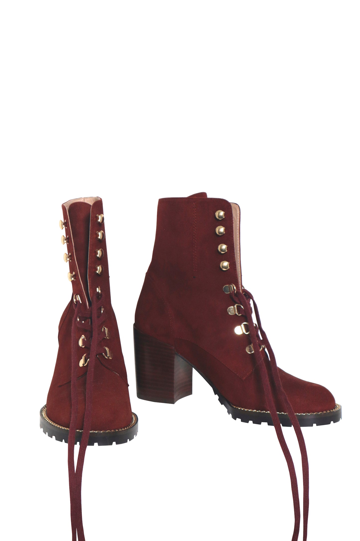 STUART WEITZMAN - Kolbie Womens Almond Toe Booties - Size 37.5