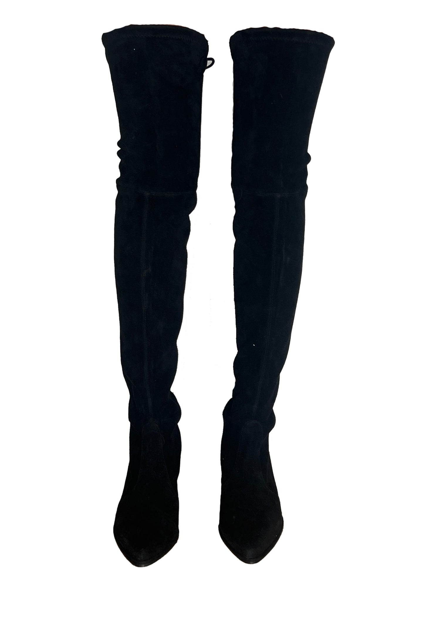 STUART WEITZMAN - Black Tieland OTK Boots - Size 38.5