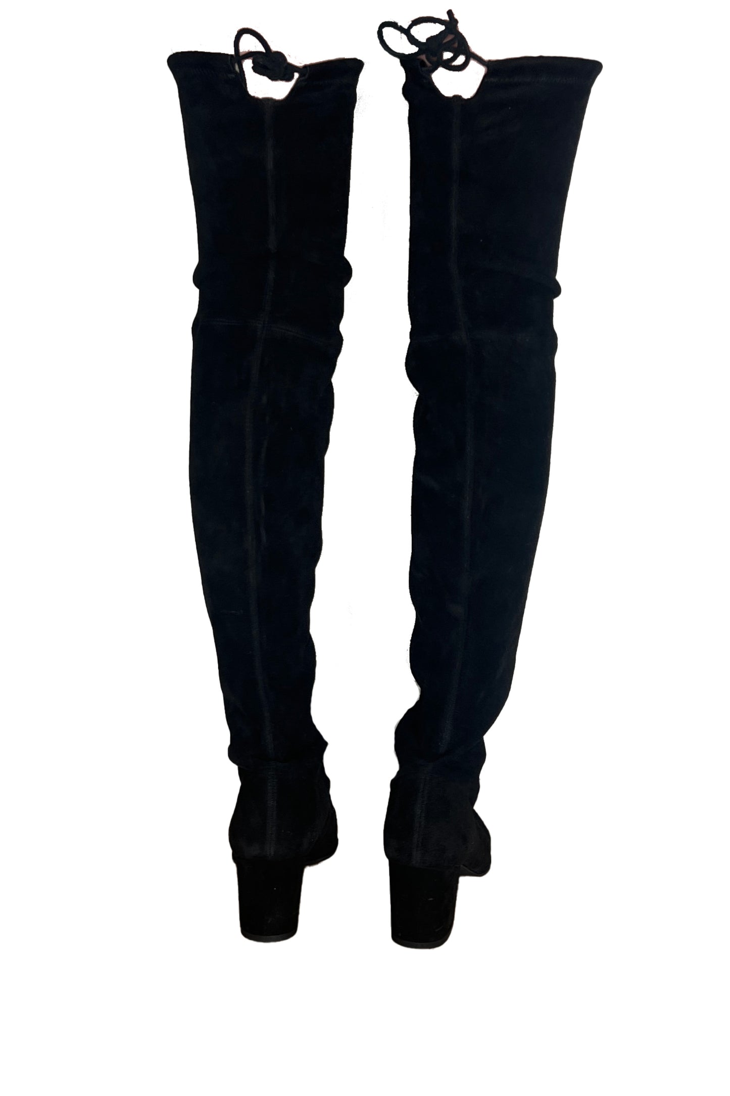 STUART WEITZMAN - Black Tieland OTK Boots - Size 38.5