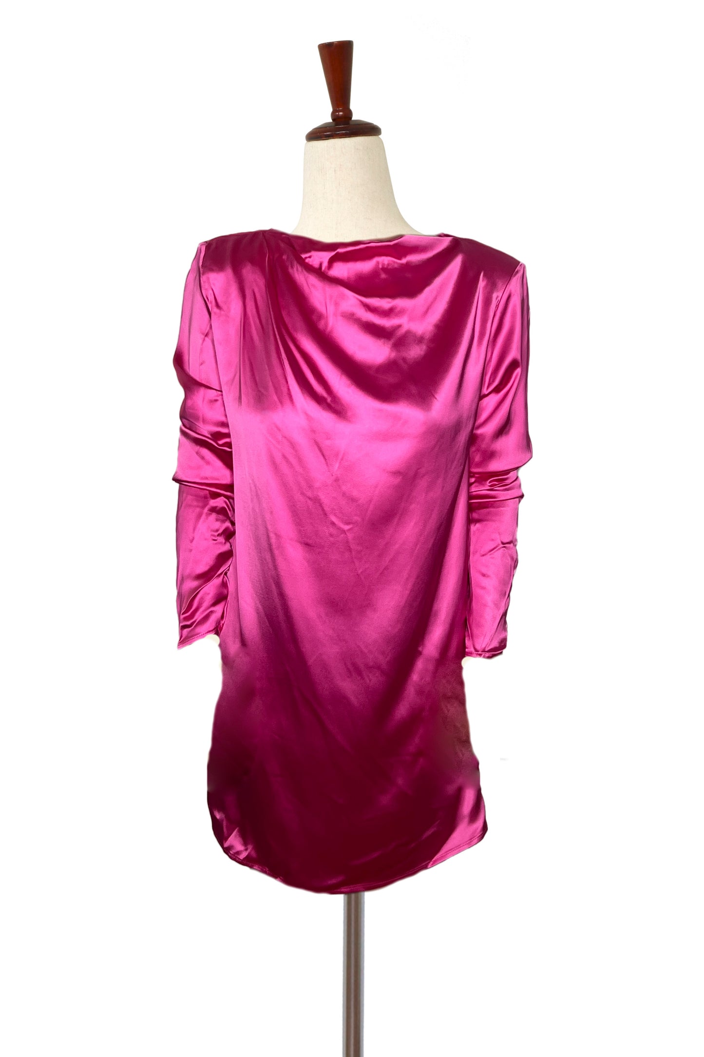GAUGE81 - Hot Pink Silk Long Sleeve Dress (W/ TAGS)