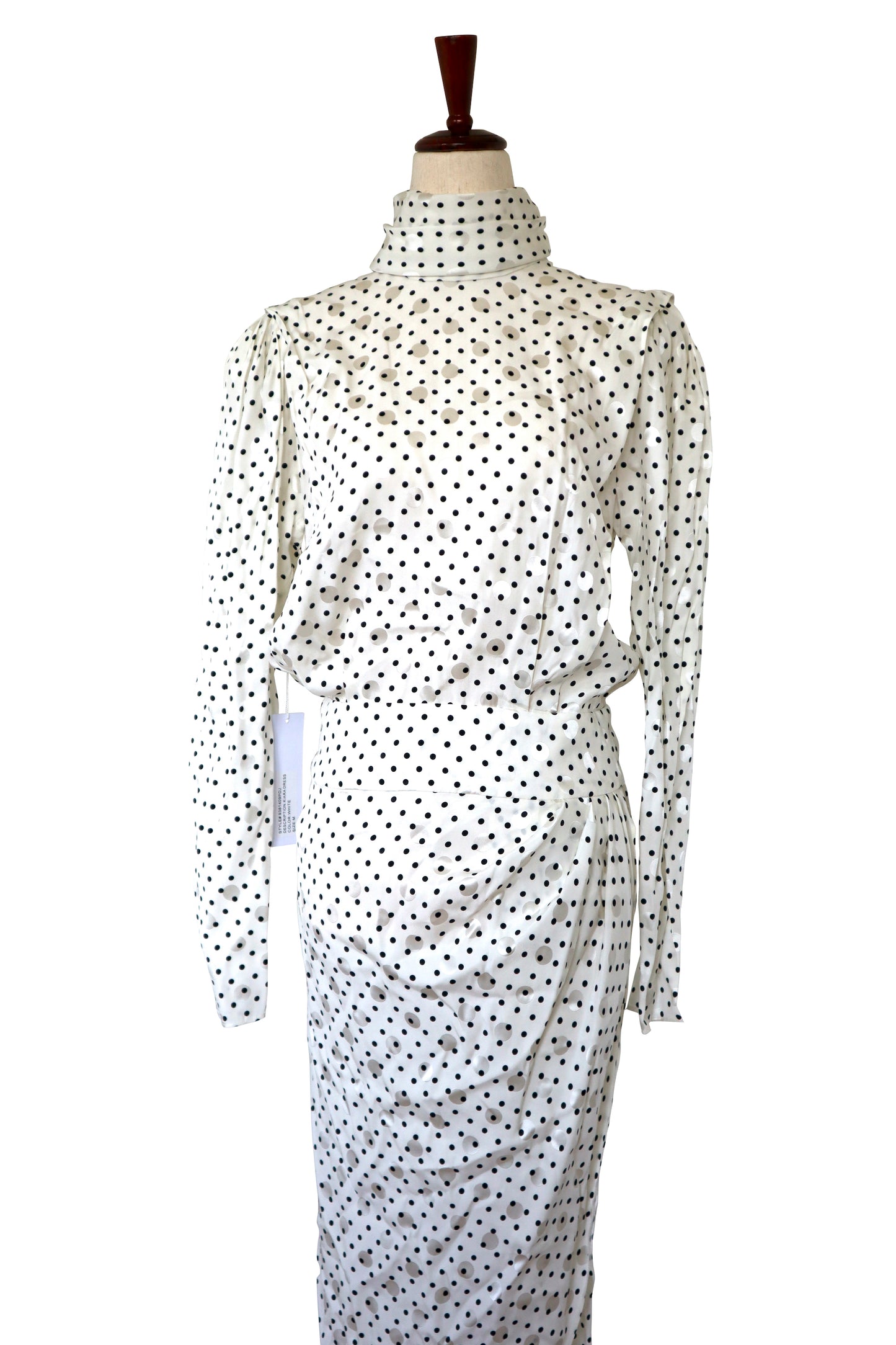 RONNIE KOBO - B/W Polka Dot Dress W/ TAGS - Size M