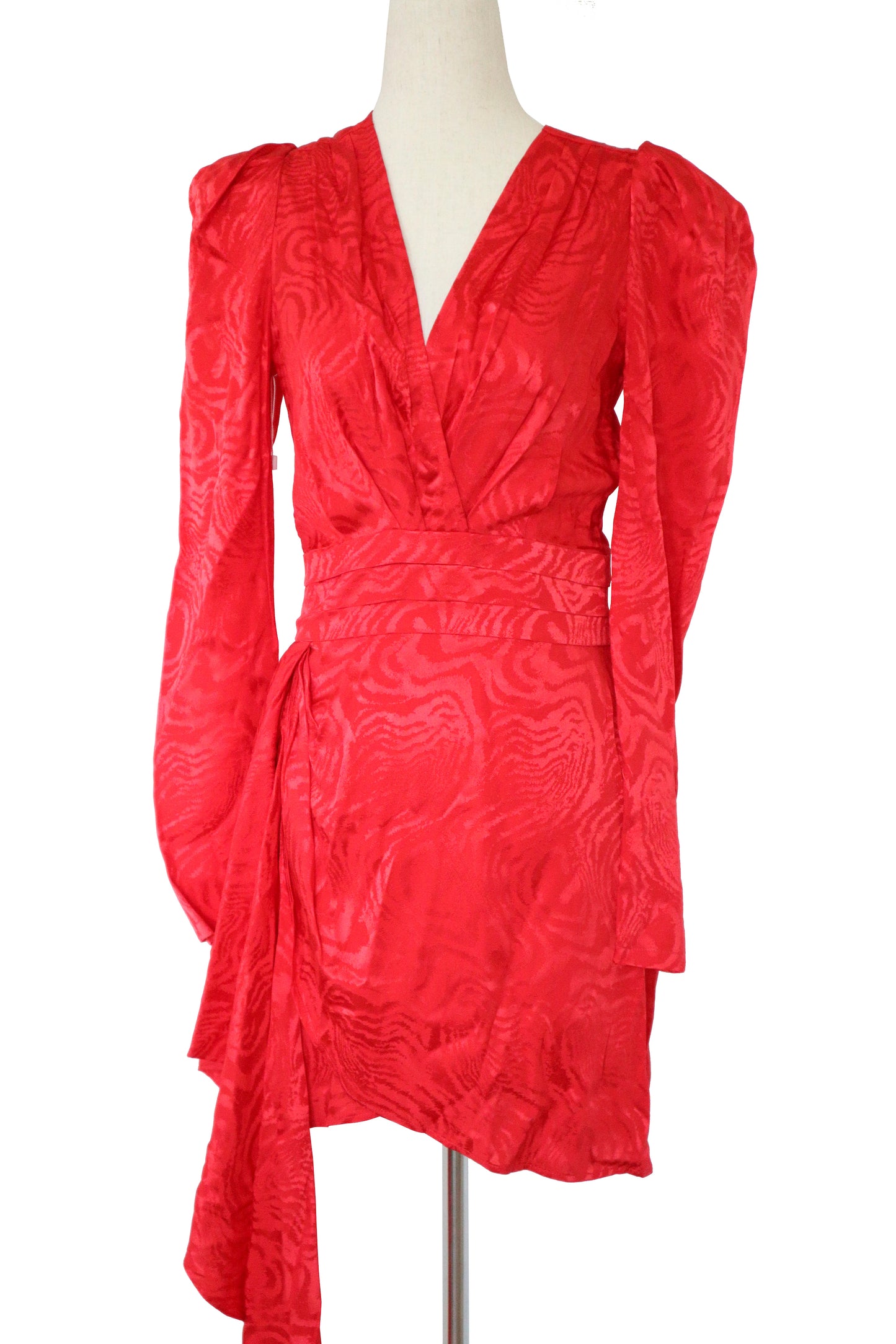 RONNY KOBO - Red Long Sleeve Mini Dress - Size M