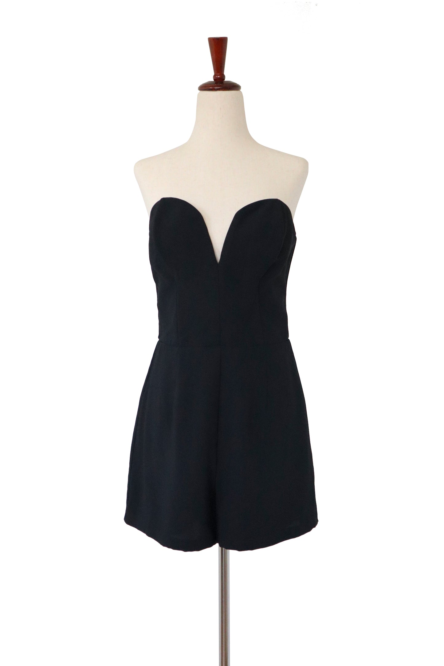 AMANDA UPRICHARD - Black Strapless Cherri Romper - Size M