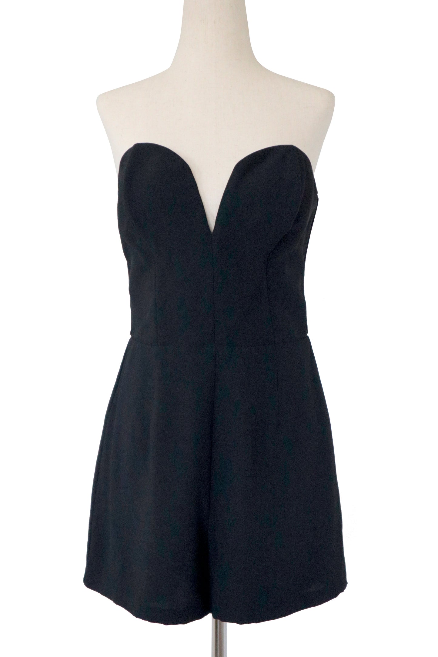 AMANDA UPRICHARD - Black Strapless Cherri Romper - Size M