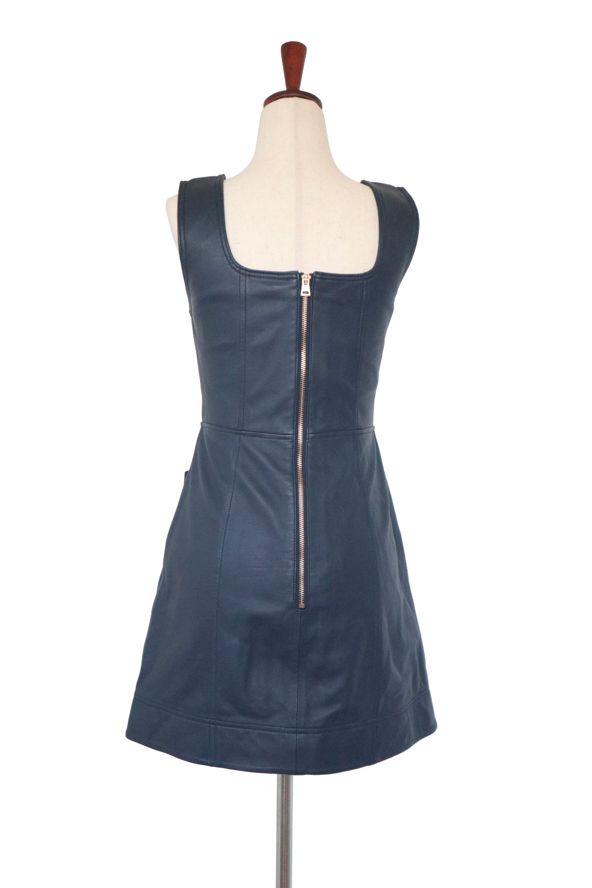 ALICE MCCALL Navy Leather Dress US 4 Stassi s Closet