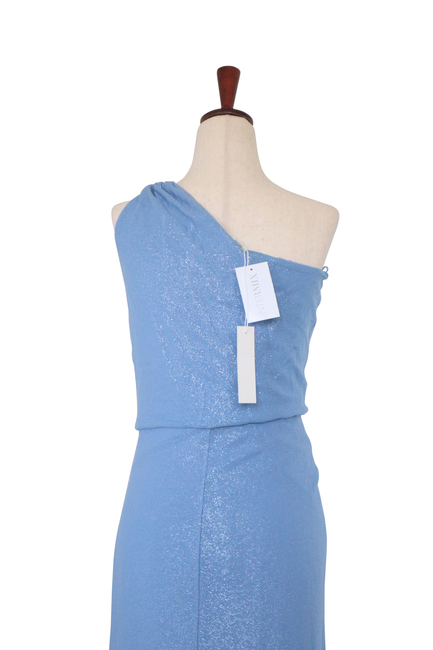 MICHELLE MASON - Light Blue Shimmer Dress W/ TAGS - Size M