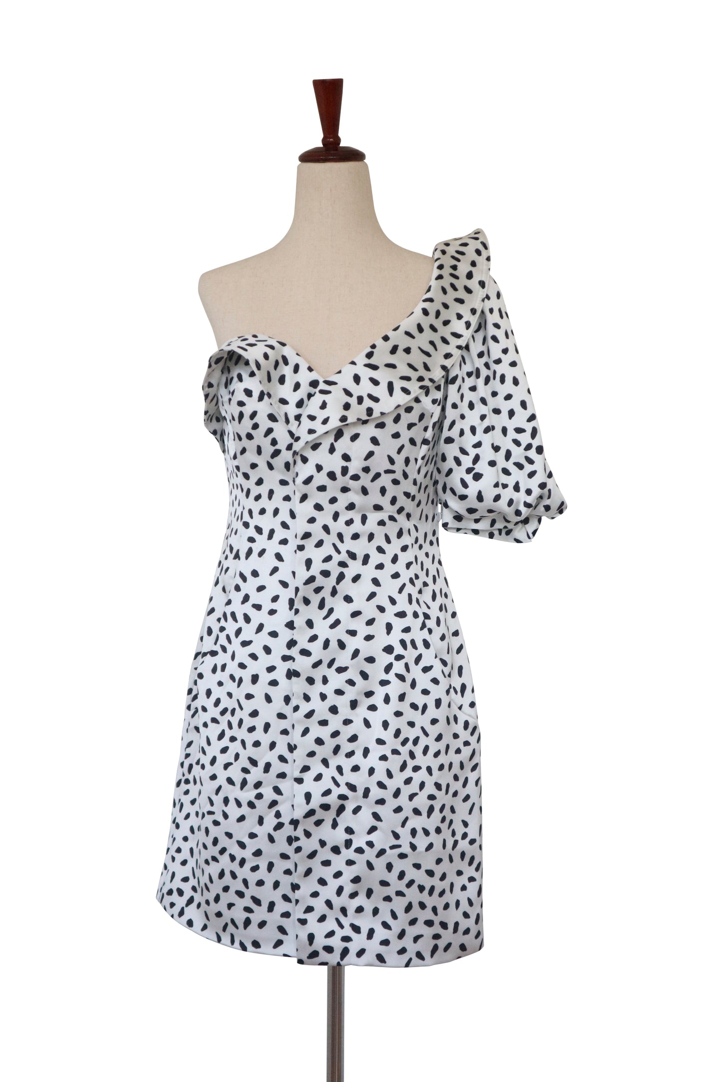 SELF PORTRAIT - Dalmatian One Shoulder Dress - US 6