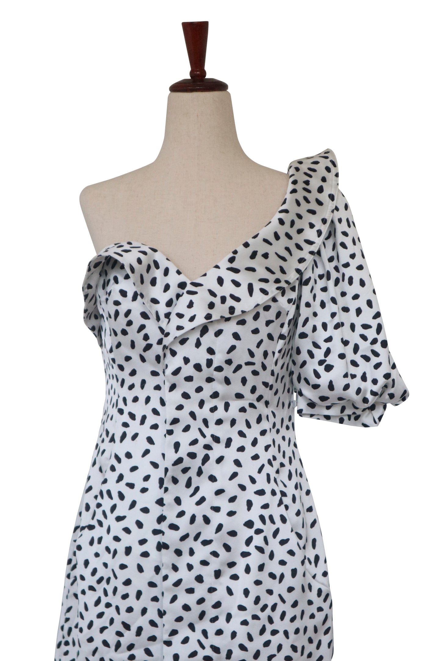 SELF PORTRAIT - Dalmatian One Shoulder Dress - US 6