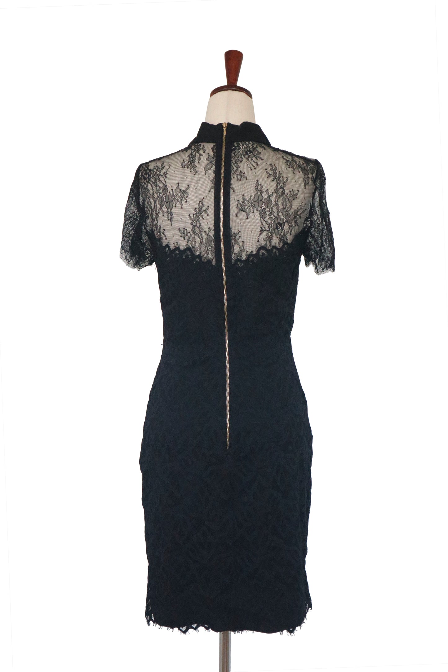 SANDRO - Black Lace Dress - US 2