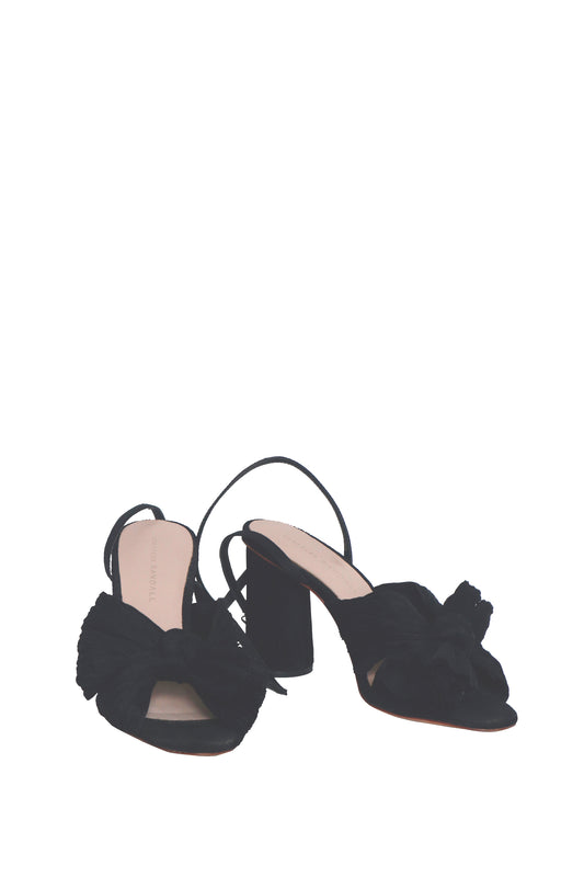 LOEFFLER RANDALL - Black Strappy Bow Sandal - Size 37.5