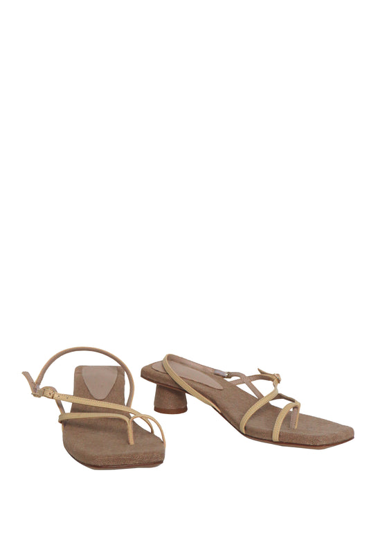 JAQUEMUS - Nude Sandals - Size 38 (NEVER WORN)