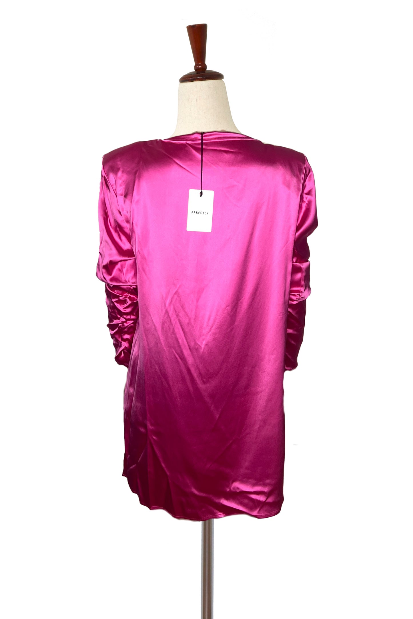 GAUGE81 - Hot Pink Silk Long Sleeve Dress (W/ TAGS)